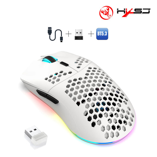 Souris Gamer Sans Fil 3 Modes 10000 DPI RGB Rechargeable