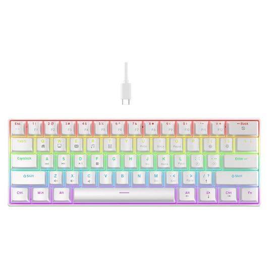 Clavier Mécanique Filaire 61 Touches RVB Pour Gaming